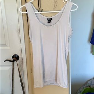 white thick tank top